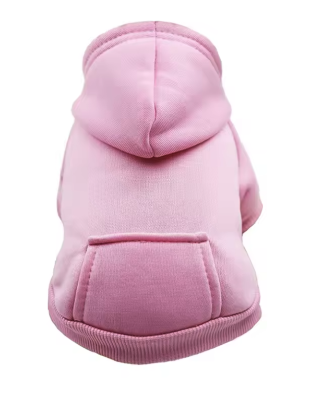 Bavlnená mikina pre psa s kapucňou - Farba: Biela, Veľkosť: L