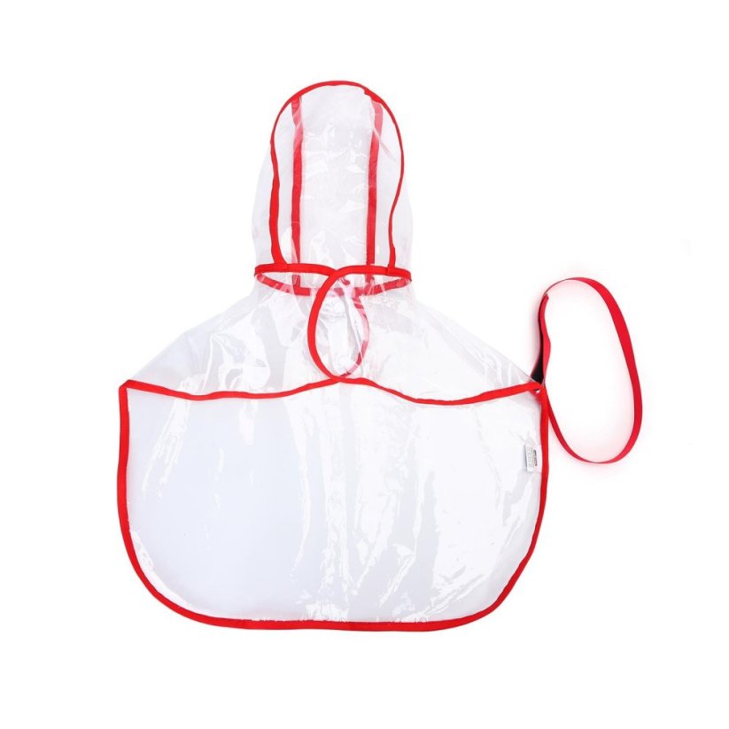Nobleza transparentný pršiplášť  pre domácich miláčikov do 6XL - Farba: Červená, Veľkosť: 5XL
