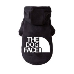 Mikina s kapucňou a s nápisom THE DOG FACE