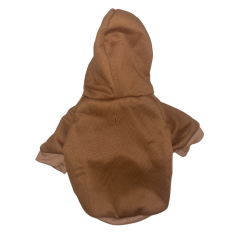 Hnedá bavlnená mikina pre psy