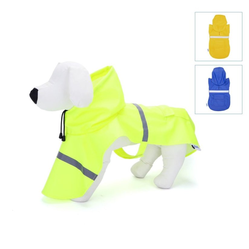 Nobleza pršiplášť s reflexnou páskou a so zásterou do 6XL - Farba: Neon, Veľkosť: 4XL