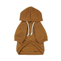 Hnedá bavlnená mikina pre psy