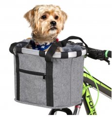 Predná taška na bicykel pre psa s nosičom