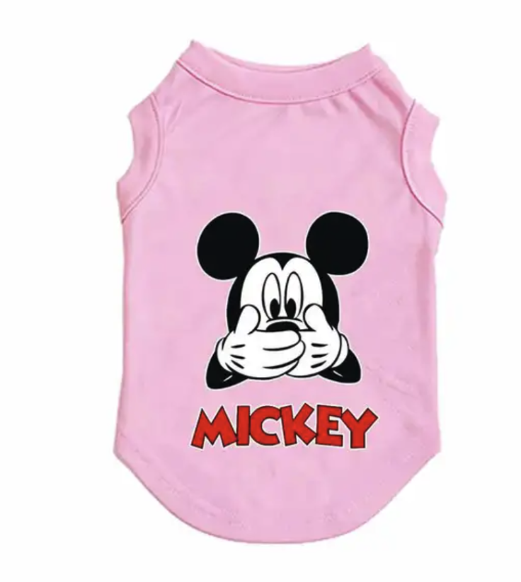 Tričko pre psov a mačky s motívom Mickey mouse