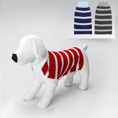 Nobleza pletený pásikový pulóver pre psy a mačky