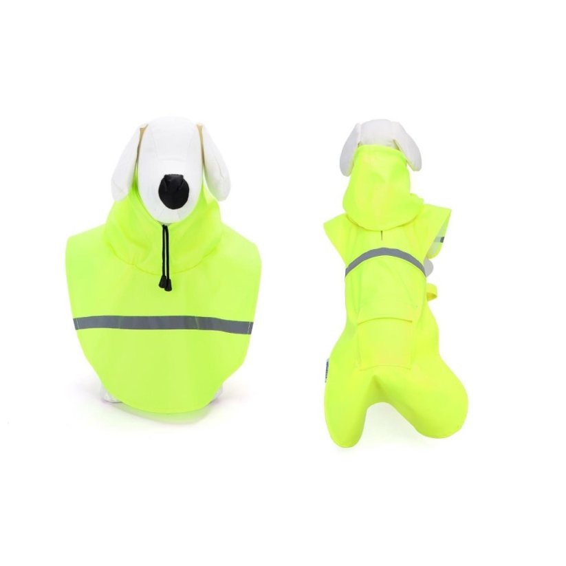 Nobleza pršiplášť s reflexnou páskou a so zásterou do 6XL - Farba: Neon, Veľkosť: 4XL