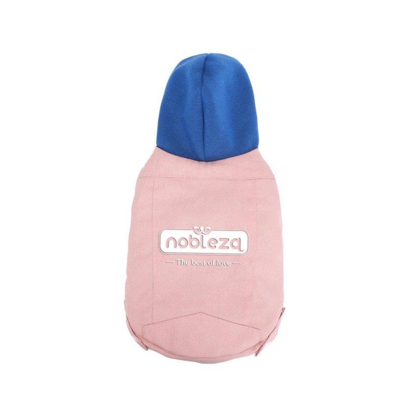 Nobleza bunda s kapucňou pre domácich miláčikov - Farba: Modrá, Veľkosť: XS