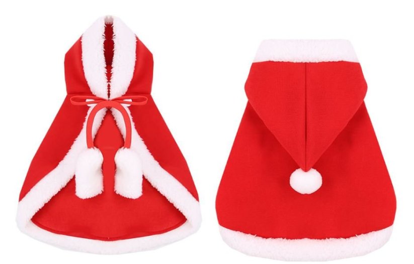 Vianočný plášť pre psy a mačky