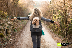 Ferplast KANGOO - batoh pre psy a mačky - ružový