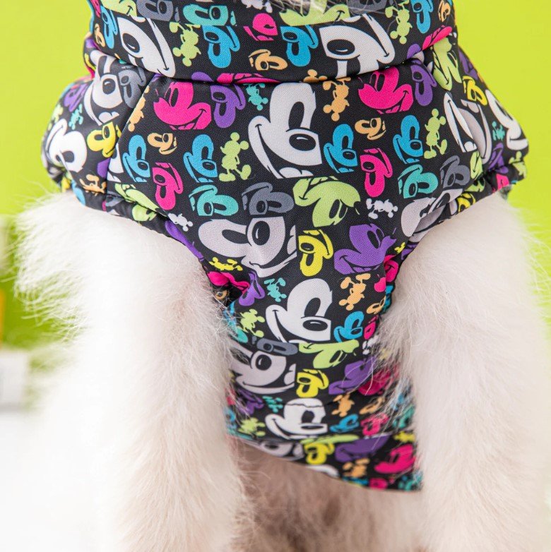 Vesta pre psy so vzorom Mickey mouse - Farba: Čierna, Veľkosť: M