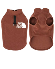 Fleecová vesta pre psov Dog Face – športovo-elegantná s D-krúžkom