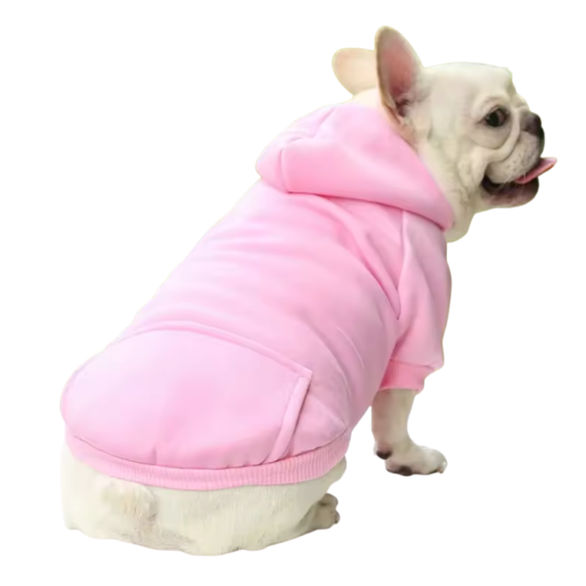 Bavlnená mikina pre psa s kapucňou - Farba: Fialová, Veľkosť: M