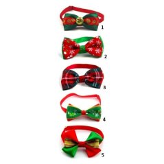 MERRYES - nastaviteľné motýliky s Vianočnou tematikou pre psy a mačky