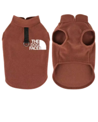 Fleecová vesta pre psov Dog Face – športovo-elegantná s D-krúžkom