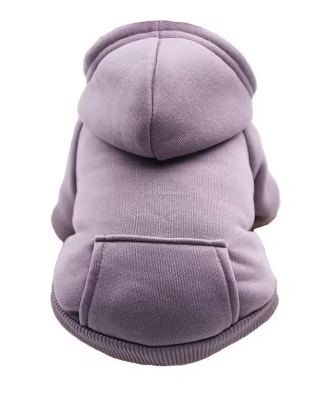 Bavlnená mikina pre psa s kapucňou - Farba: Fialová, Veľkosť: M