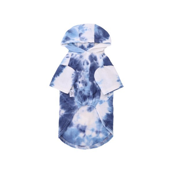 Nobleza TIE-DYE  -  mikina pre psy a mačky - Farba: Modrá, Veľkosť: M