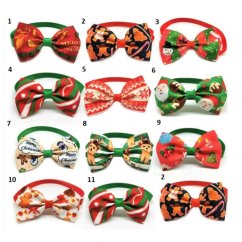 Christmas TIME- nastaviteľné motýliky s Vianočnou tematikou pre psy a mačky