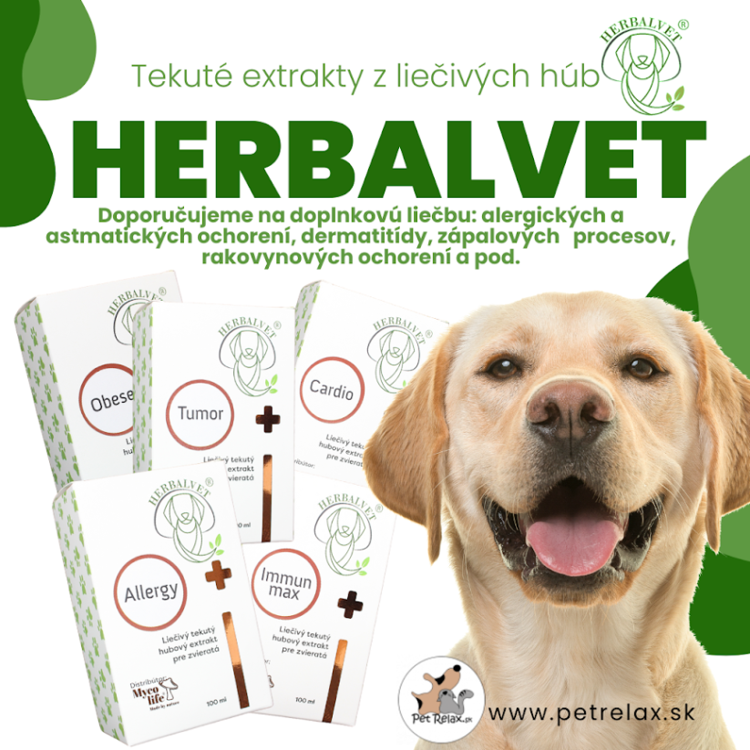 HerbalVet - Tekutý extrakt z liečivých húb pre zvieratá - ALLERGY